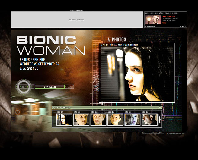 Bionic Woman Teaser Site